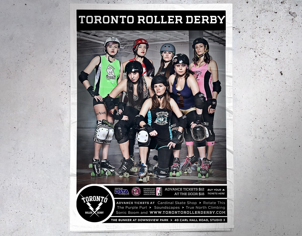 Toronto Roller Derby poster design
